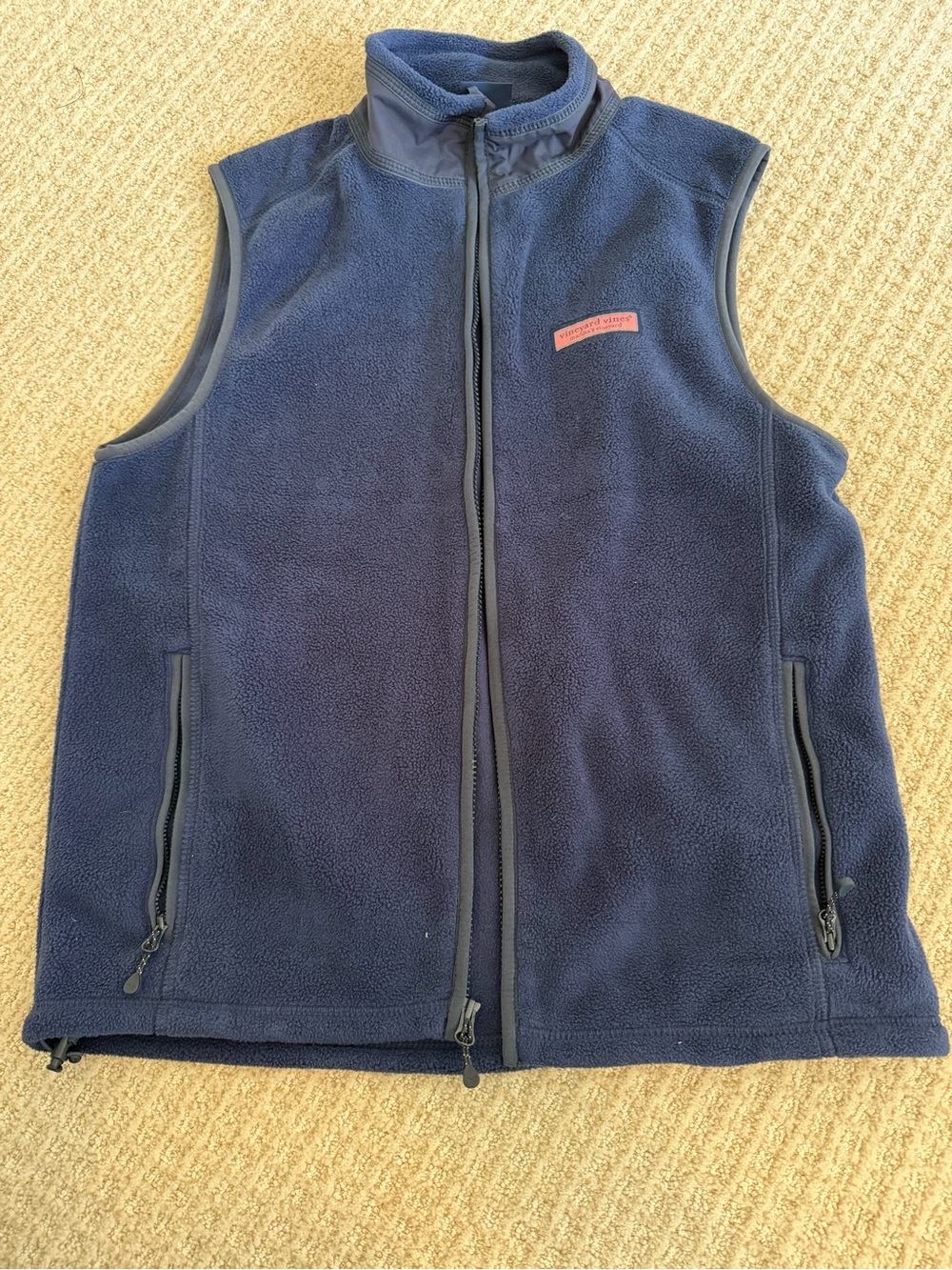 Vineyard Vines Men's Navy Fleece Vest
